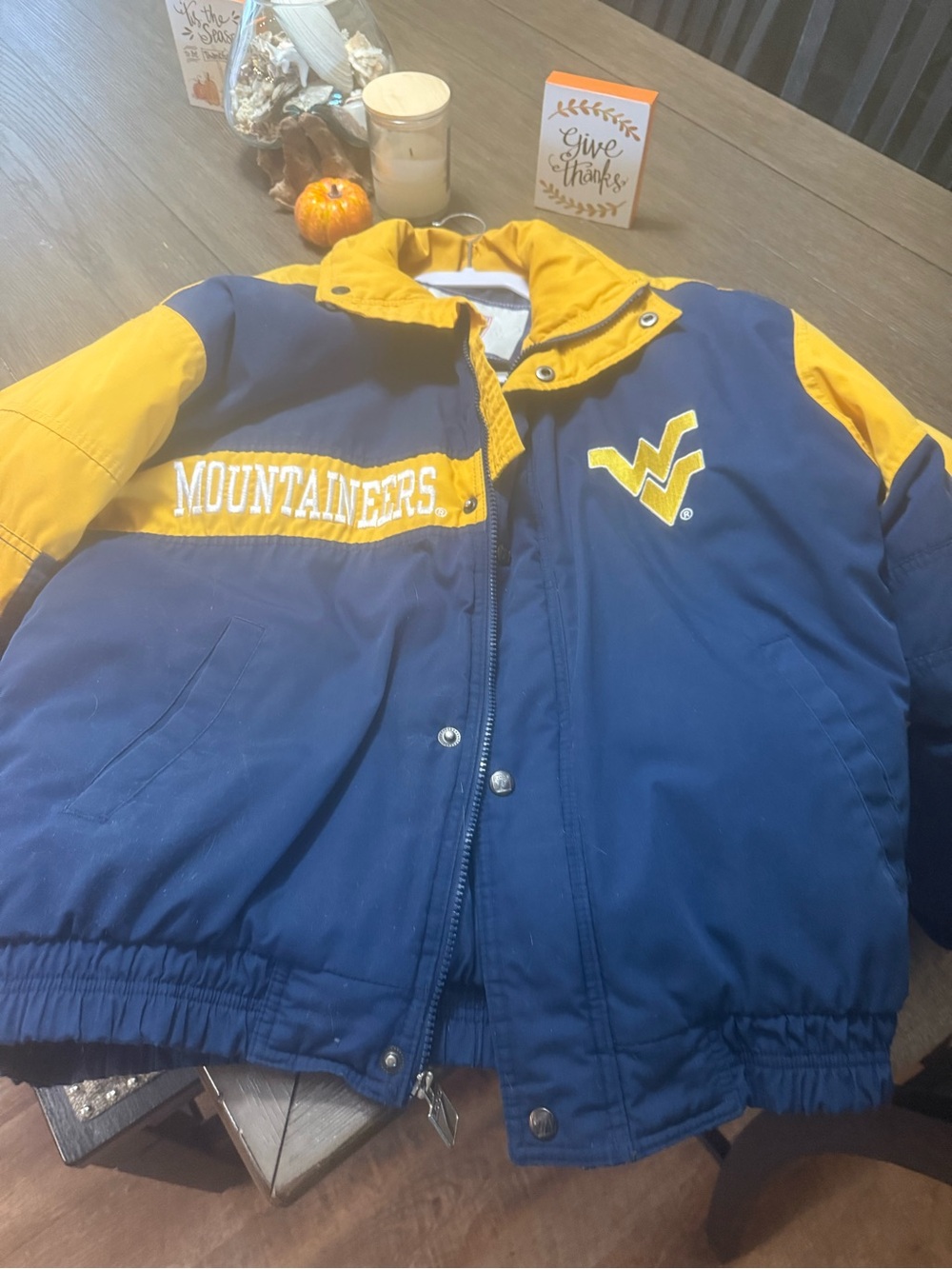 West Virginia Mountaineers Navy & Gold Team Jacket